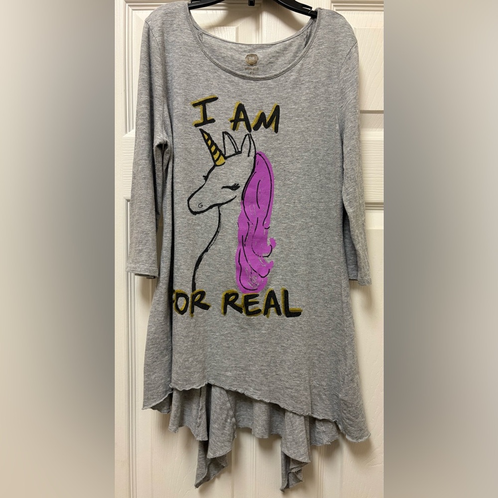 Total Girl Gray Graphic Tee